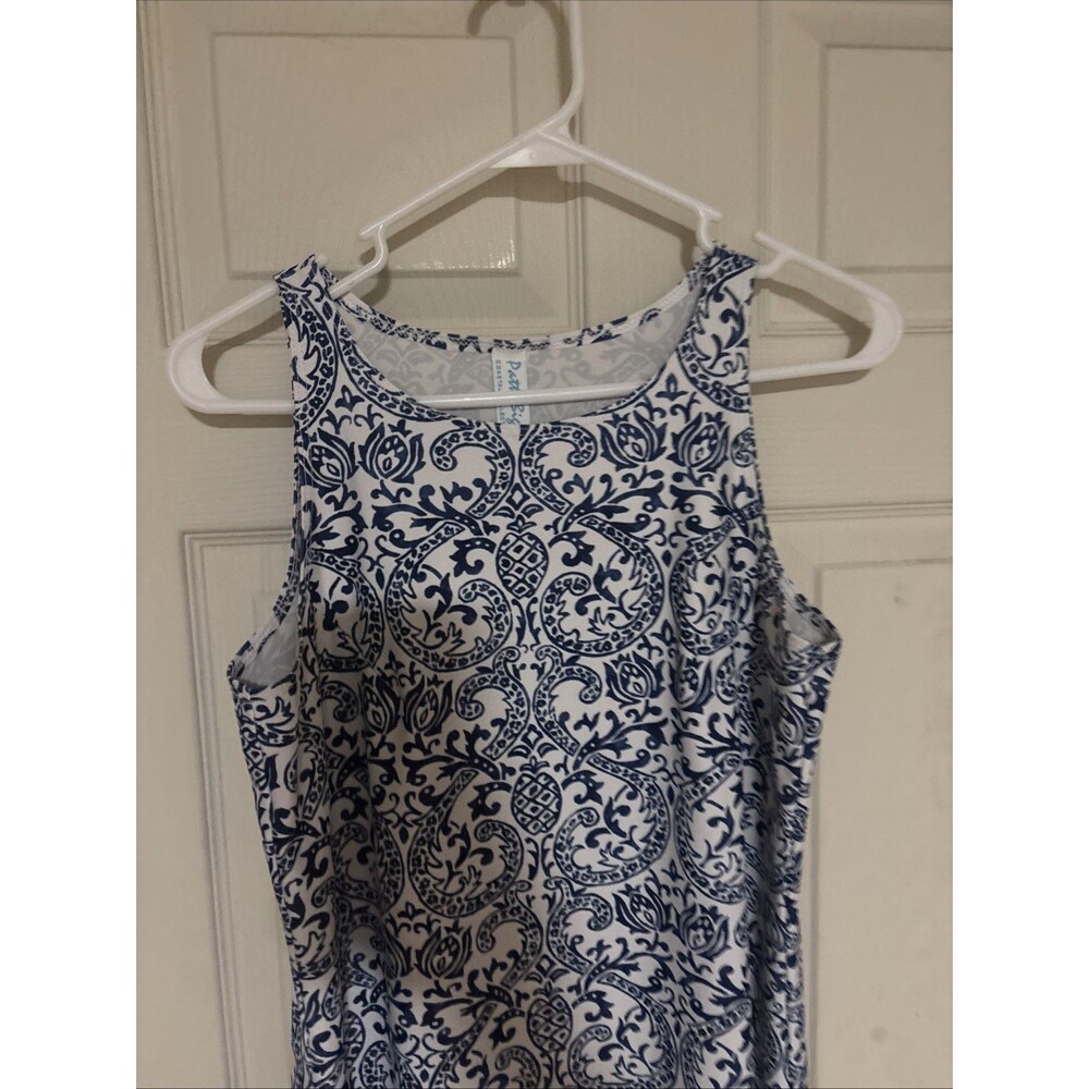 Patti Biggs Coastal Collection Blue Size Small Sleeveless Dress - Picture 2 of 5